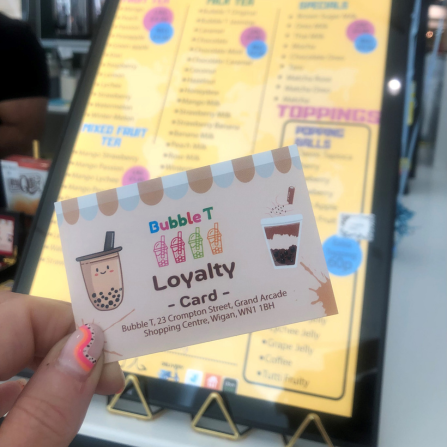 Bubble T Loyalty Card